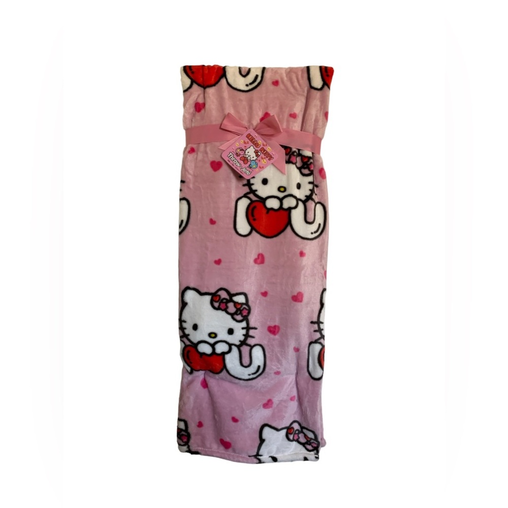 Valentines Day Hello Kitty Viral Throw Blanket
